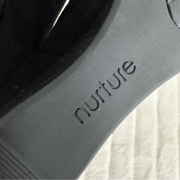 Nurture 🍿 Black Eilena wedge heels Sz 5.5M - Picture 2 of 8